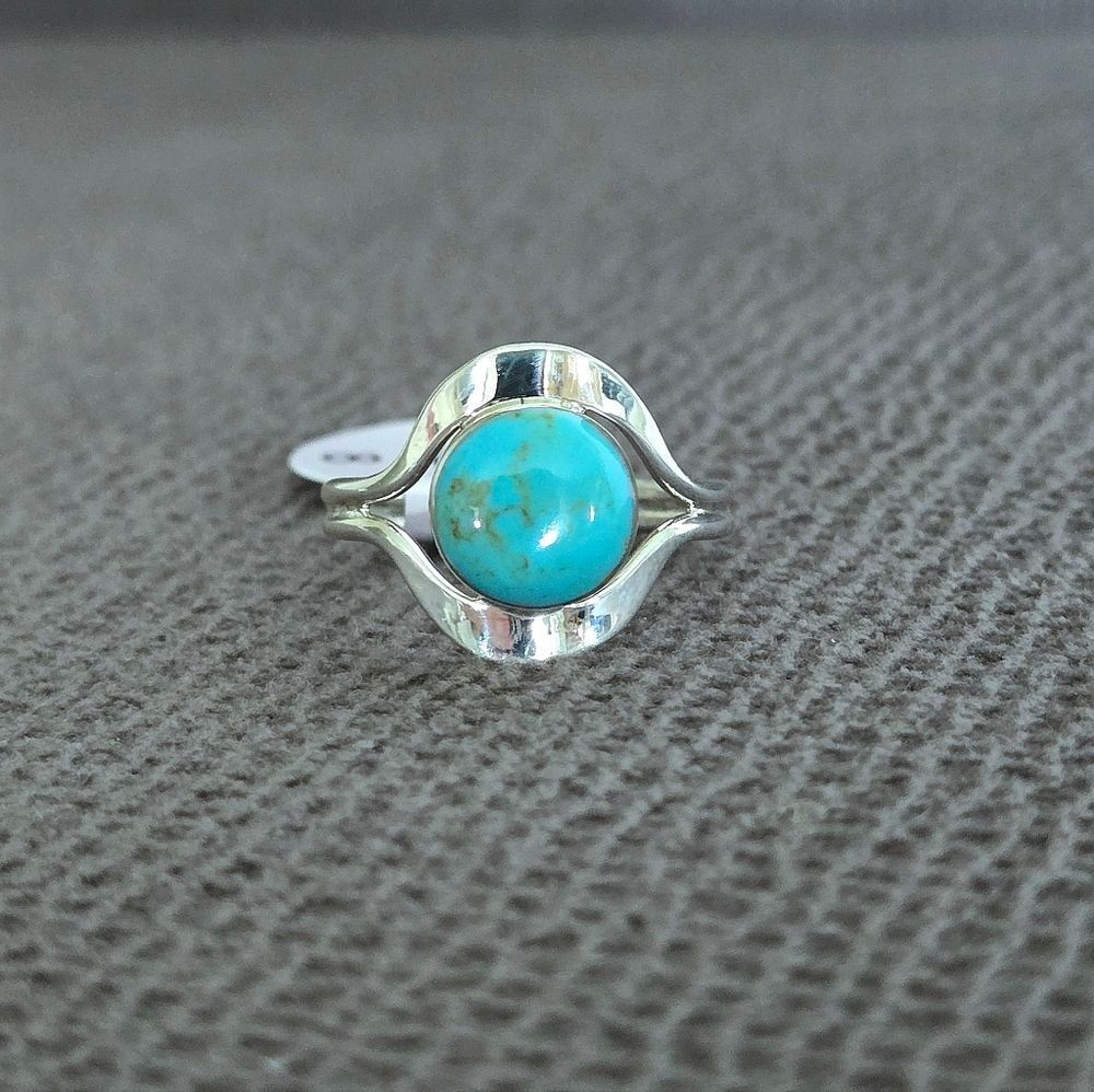Sterling Silver🤍 Mexican🇲🇽 Turquoise Ring - NWT - Picture 14 of 16